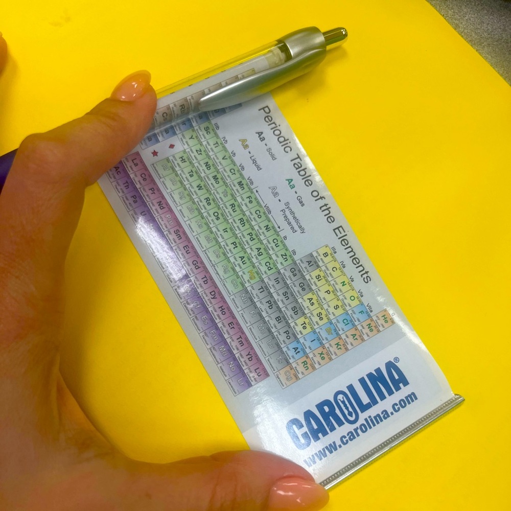 Very fun periodic table pen. Do homework in a fun way rolling this table out!